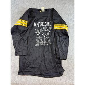 Vintage 60s Empire Shirt Mens Size 38/40 Black A Marcus Tool Corp Workwear